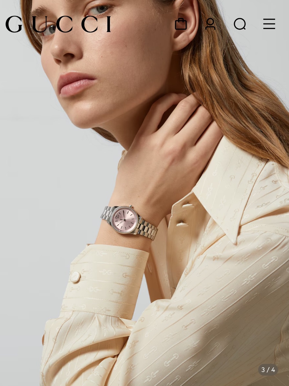 G-Timeless Diamond Slim Bracelet Watch, 29mm
